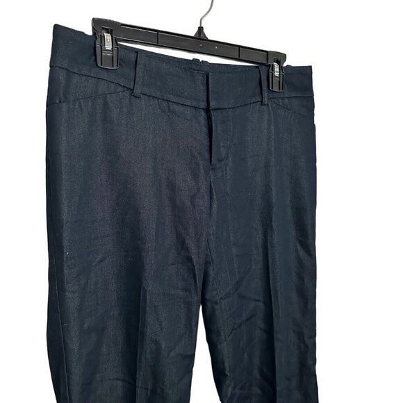 Mossimo Y2K Low Rise Trouser Pants Wide Leg Stretch Navy Blue Size 4 - Picture 3 of 4